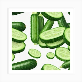 Cucumbers 5 Art Print