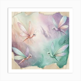 Dragonflies Art Print