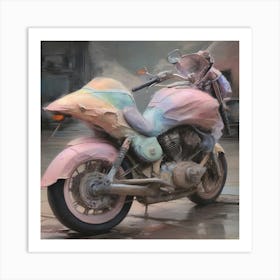 A motorcycle 4 Art Print