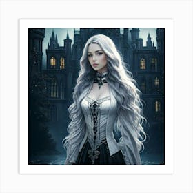 Firefly Sinister Gothic Woman In Mysterious Castle 77335 (2) Art Print