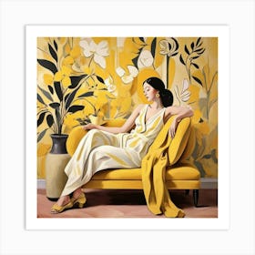 Matisse Expression Serenity Yellow Art Print 2 Art Print