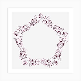 Floral Frame 1 Art Print