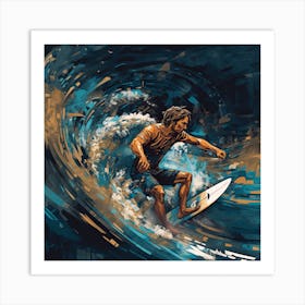 Surfer Art Print