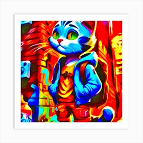 Street Cat Art Print