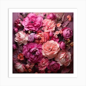 Pink Peonies Art Print