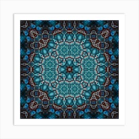 The Blue Decor Is A Wonderful Pattern 6 Art Print