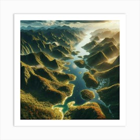 Landscape Painting 19 Art Print