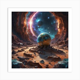 Space Landscape 13 Art Print