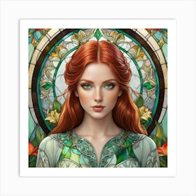 Stained Glass Art Print