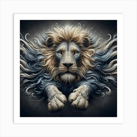 Fierce Lion Art Print