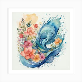 Watercolor Painting 4 Art Print