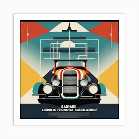 bauhaus vintage car Art Print