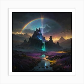 Rainbow Castle 1 Art Print