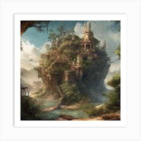 Fantasy Castle 54 Art Print