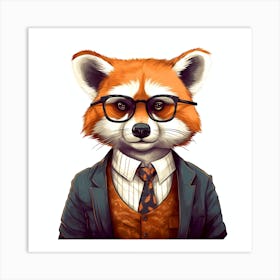 Red Panda 3 Art Print