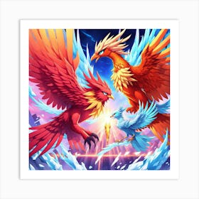 Phoenix And Phoenix 1 Art Print