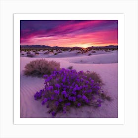 Sunset In The Desert 1 Art Print