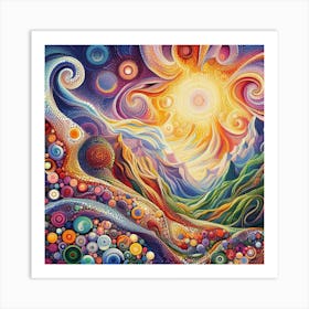 Psychedelic Painting Art Print