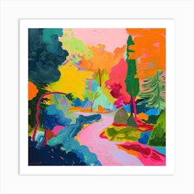 Abstract Park Collection Queens Park Toronto Canada Art Print