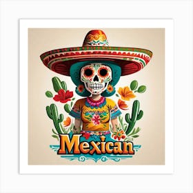 Mexican Girl 60 Art Print