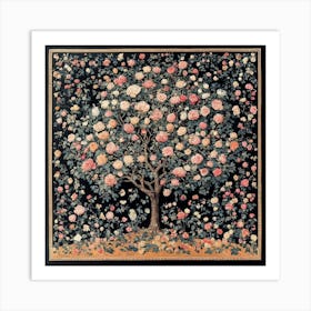 Tree Of Roses Art Art Print