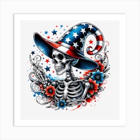 American Skeleton 1 Art Print