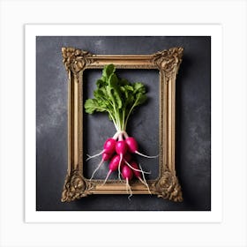 Radishes In A Frame 7 Art Print