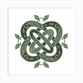 An Illustration Of A Celtic Knot The Kno Ydaq8lzetdchsxx2vobbwg Ftxvpu8ht6mwjrunxsnz A Art Print