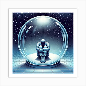 Snow Globe Dreamscape Art Print