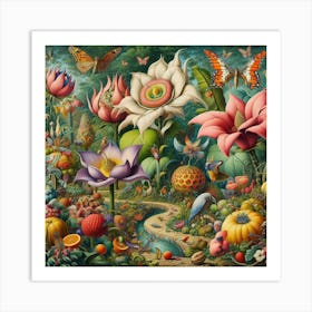 Lotus Garden Art Print