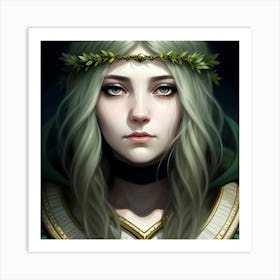 Portrait Of A Young Woman Art Print