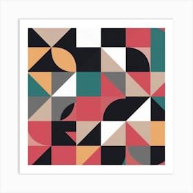 Abstract Geometric Pattern Art Print