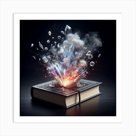 crystal book art 1 Art Print