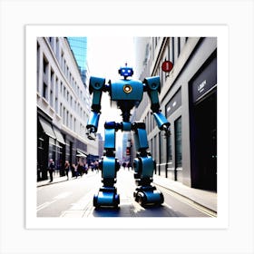 Robot In The City 23 Art Print