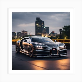 Bugatti Chiron Art Print