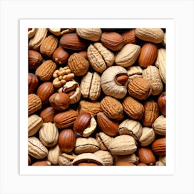 Nuts And Seeds 4 Art Print