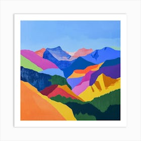 Colourful Abstract Rocky Mountain National Park Usa 7 Art Print