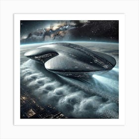 A High Tech Sci Fi Scene Of The Nautilus Stealth C Art Print