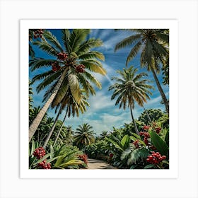 Tropical Garden 1 Art Print