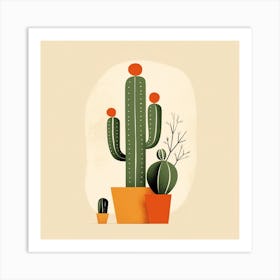 Cactus Illustration Art 30 Art Print