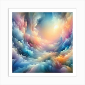 Abstract Of Clouds 3 Art Print