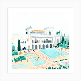 Pool party Art Print