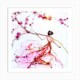 Blossom Lines - Spring Blossoms Art Print