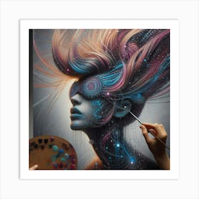 Futuristic Painting Art Print