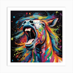 Rainbow Horse Art Print