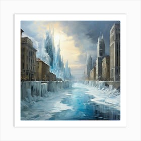 Ice City 2 Art Print