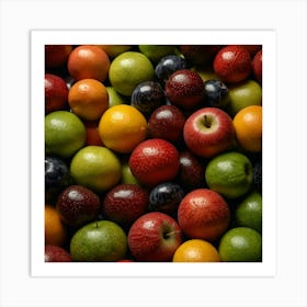 Colorful Fruits Photo Art Print