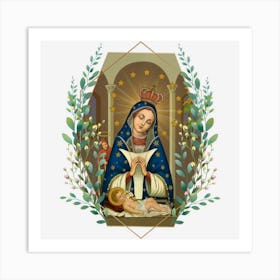 Hot Trend Our Lady Of Altagracia Virgen De Dominicana Art Print