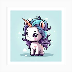 Cute Unicorn 476 Art Print