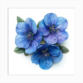 Blue Hydrangea 9 Poster